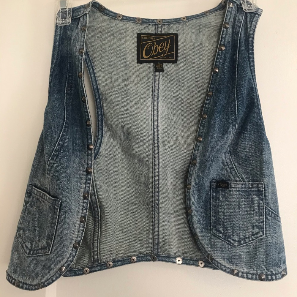 Obey Jean Studded Vest